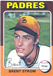 1975 Topps Mini Baseball Cards      643     Brent Strom